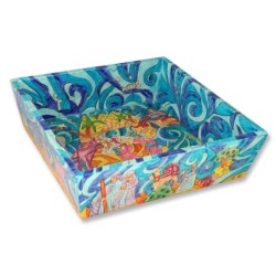 Yair Emanuel Wooden Matzah Tray - The Exodus from Egypt