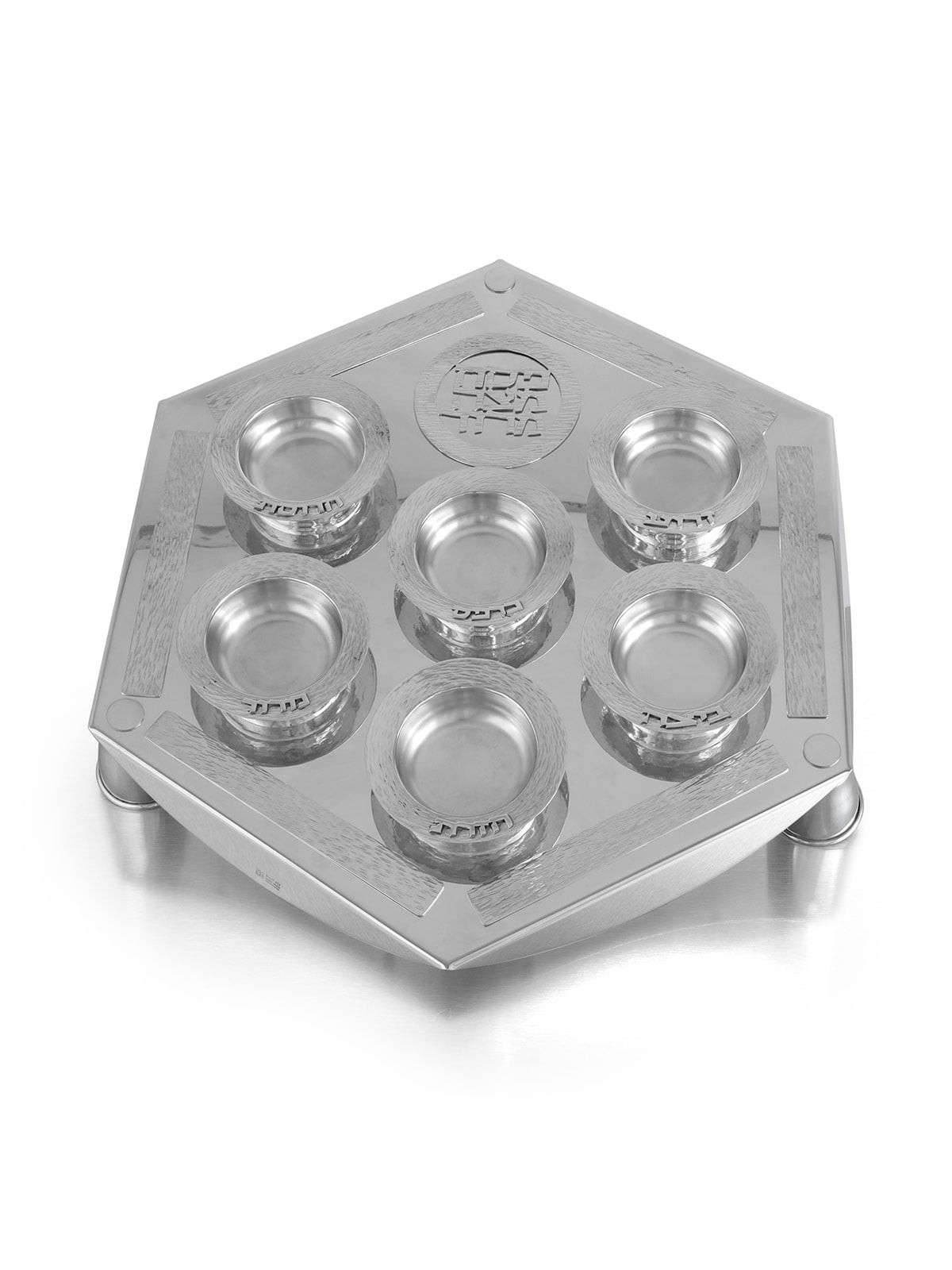 Luxurious Seder Plate By Bier Judaica (925 Sterling Silver)