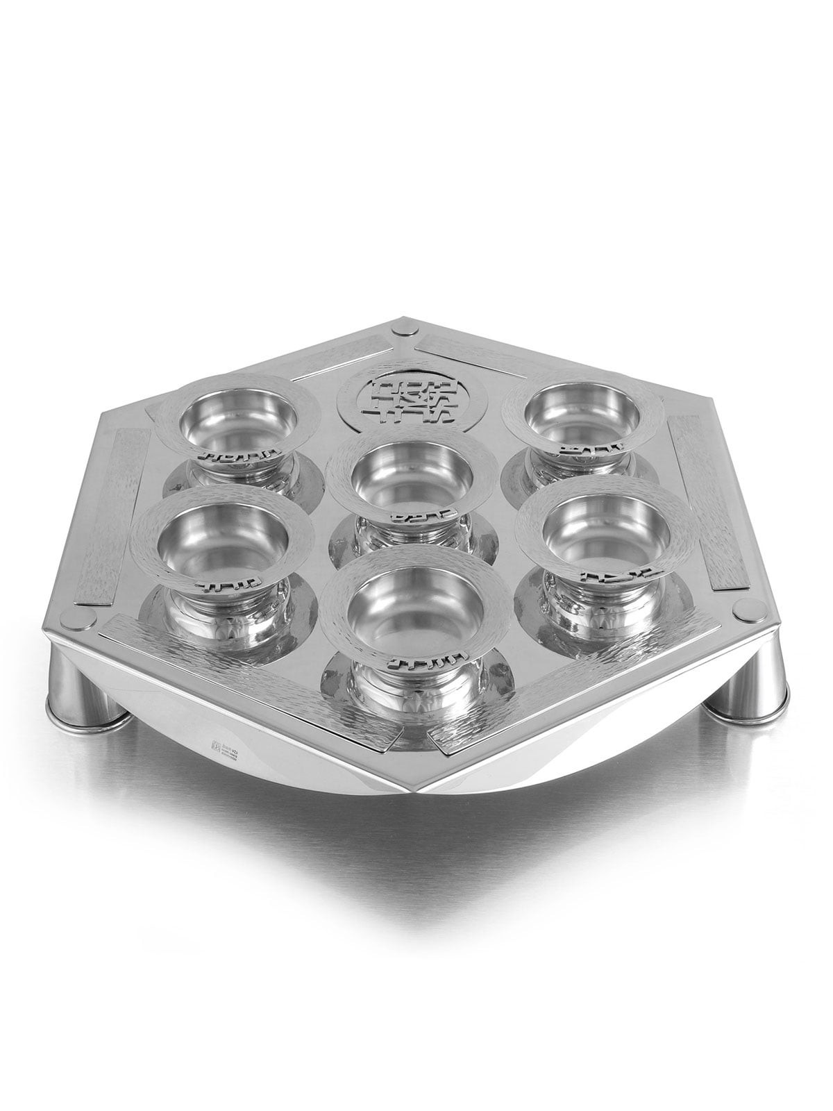 Luxurious Seder Plate By Bier Judaica (925 Sterling Silver)