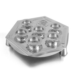 Luxurious Seder Plate By Bier Judaica (925 Sterling Silver)