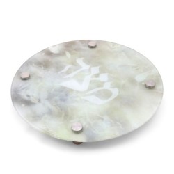 Jordana Klein Gray Marble Glass Matzah Plate