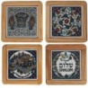 Set of 4 Assorted Coasters. Armenian Ceramic