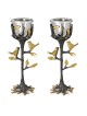 Yair Emanuel Handmade Tree of Life Shabbat Candlesticks