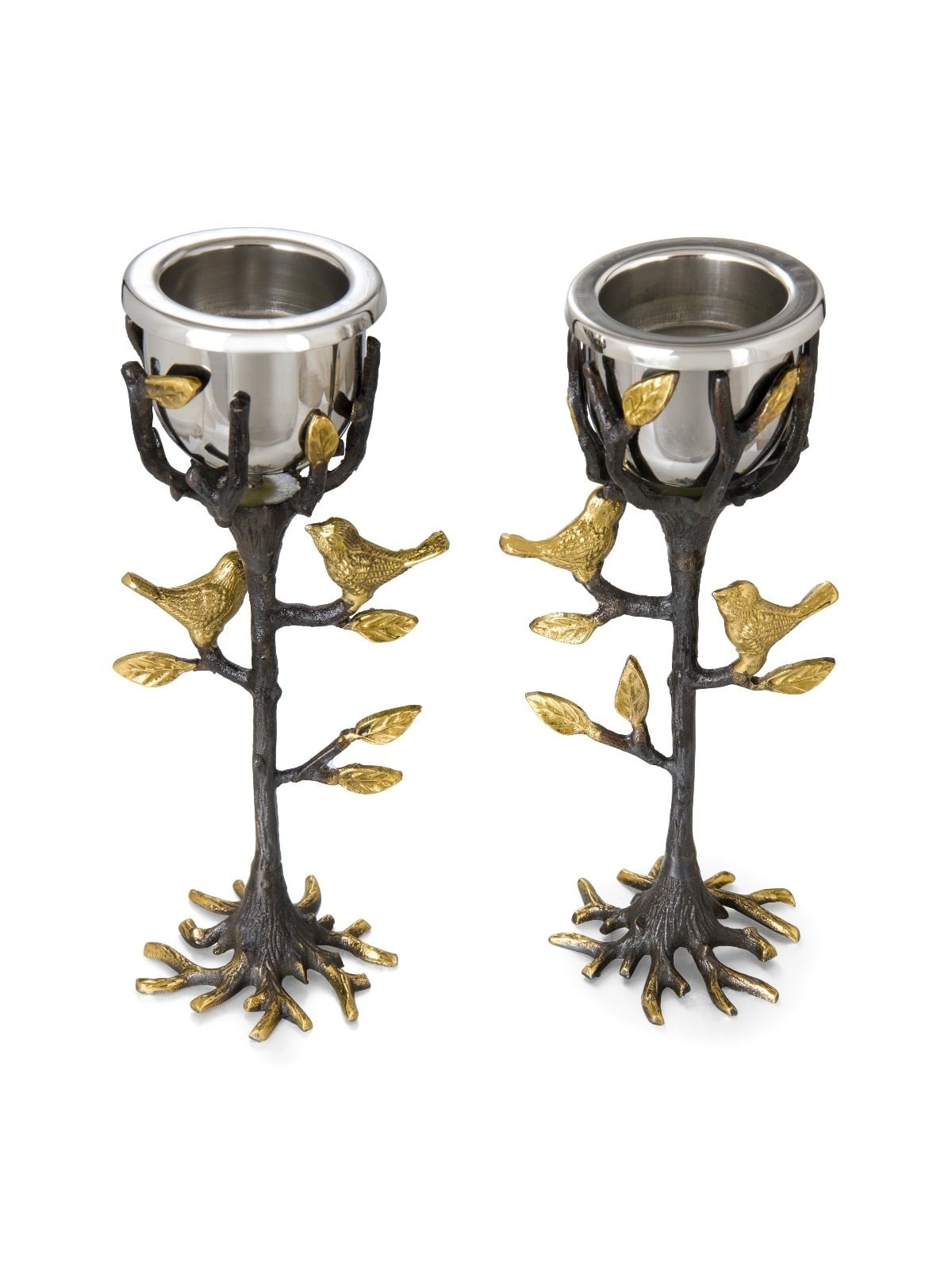 Yair Emanuel Handmade Tree of Life Shabbat Candlesticks