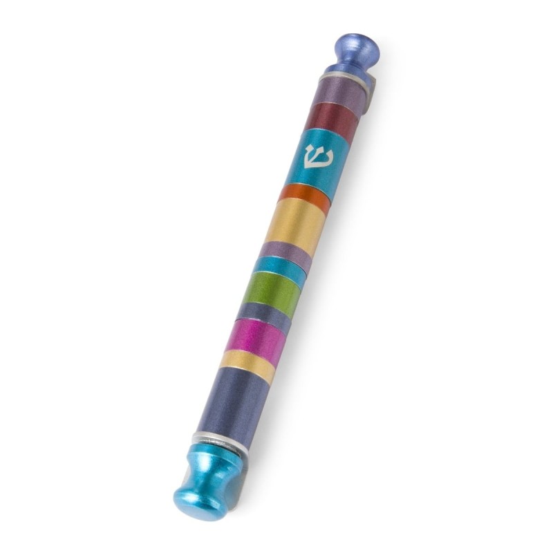 Yair Emanuel Large Designer Aluminum Mezuzah Case (Choice of Colors)