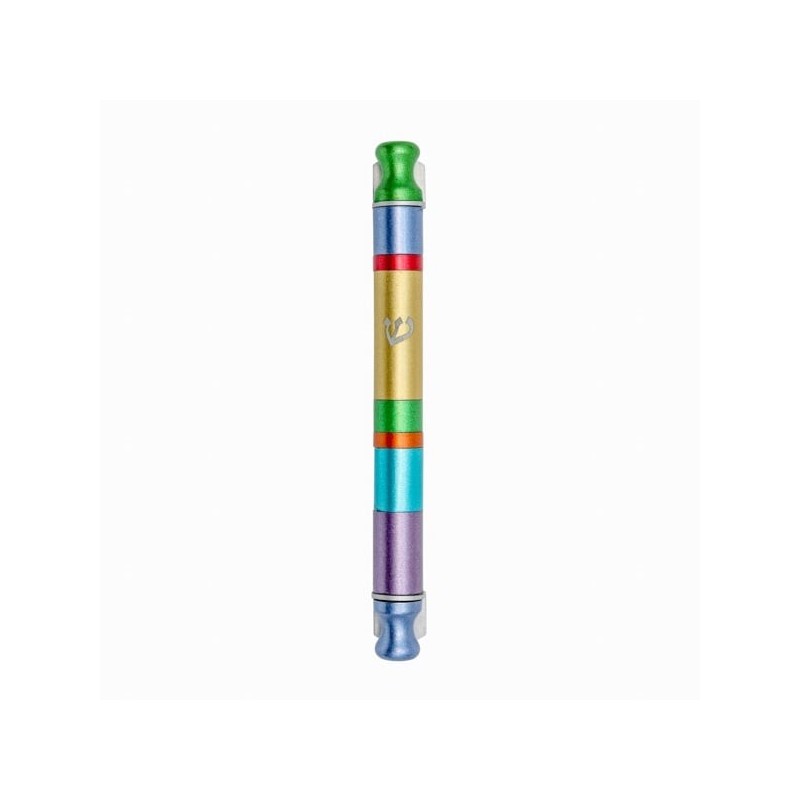 Yair Emanuel Large Designer Aluminum Mezuzah Case (Choice of Colors)