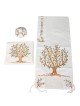 Tree of Life: Yair Emanuel Embroidered Polysilk Tallit - Brown