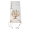 Tree of Life: Yair Emanuel Embroidered Polysilk Tallit - Brown