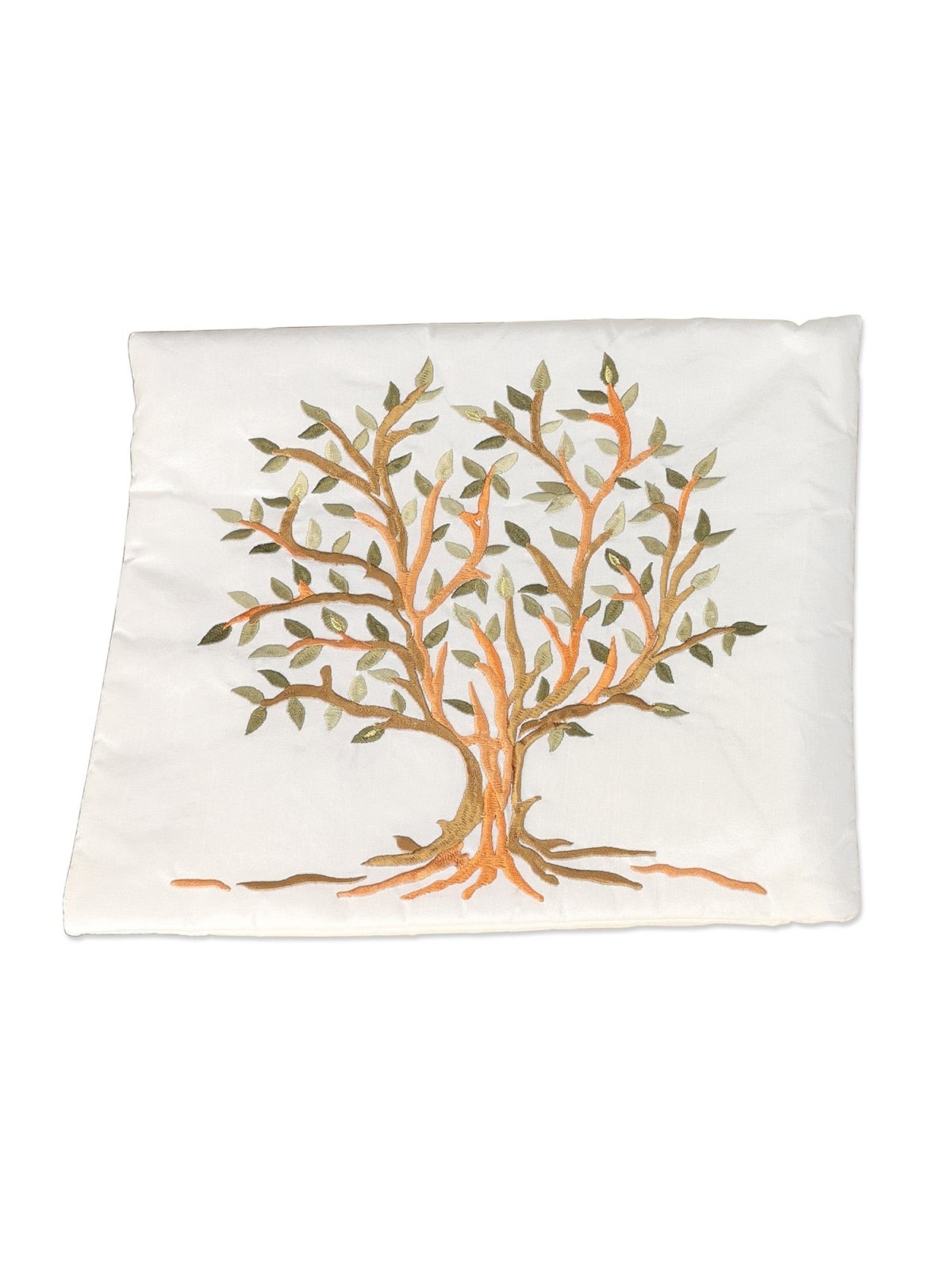 Tree of Life: Yair Emanuel Embroidered Polysilk Tallit - Brown