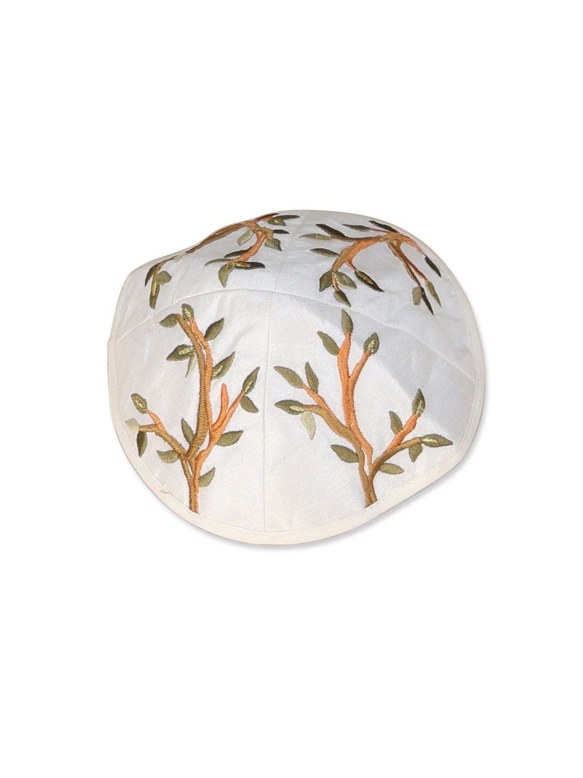 Tree of Life: Yair Emanuel Embroidered Polysilk Tallit - Brown