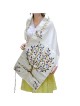 Yair Emanuel Tree of Life Embroidered Polysilk Tallit (Prayer Shawl)