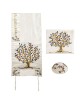 Yair Emanuel Tree of Life Embroidered Polysilk Tallit (Prayer Shawl)