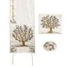 Yair Emanuel Tree of Life Embroidered Polysilk Tallit (Prayer Shawl)