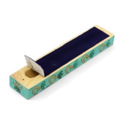 Hand-Painted Wooden Mezuzah by Yair Emanuel - Old City of Jerusalem