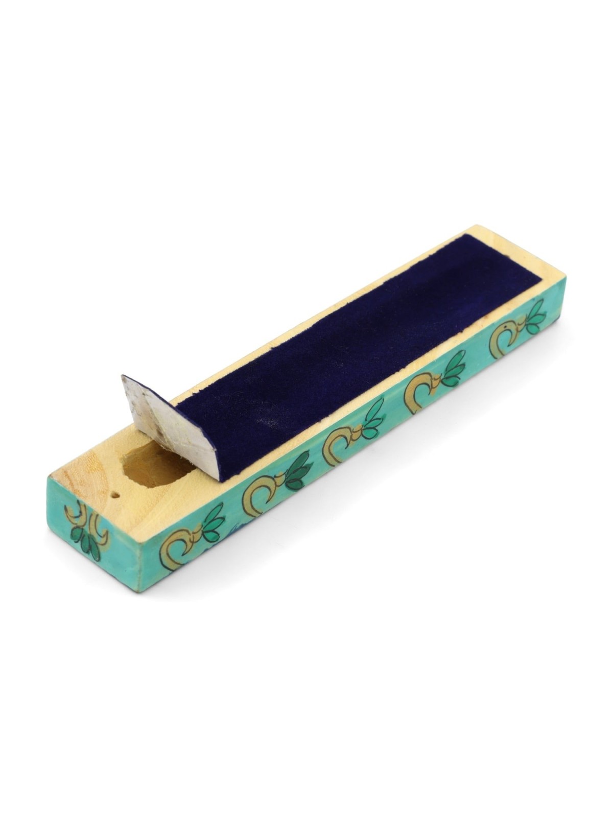 Hand-Painted Wooden Mezuzah by Yair Emanuel - Old City of Jerusalem