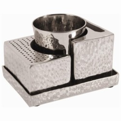 Yair Emanuel Textured Nickel Havdallah Set