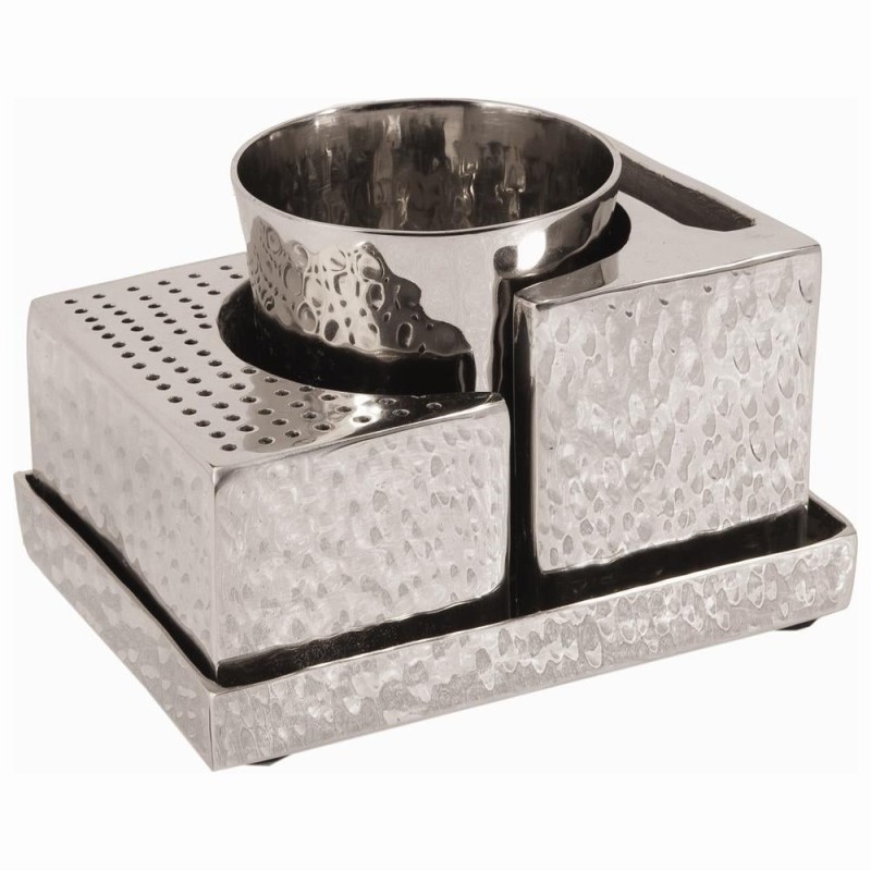 Yair Emanuel Textured Nickel Havdallah Set