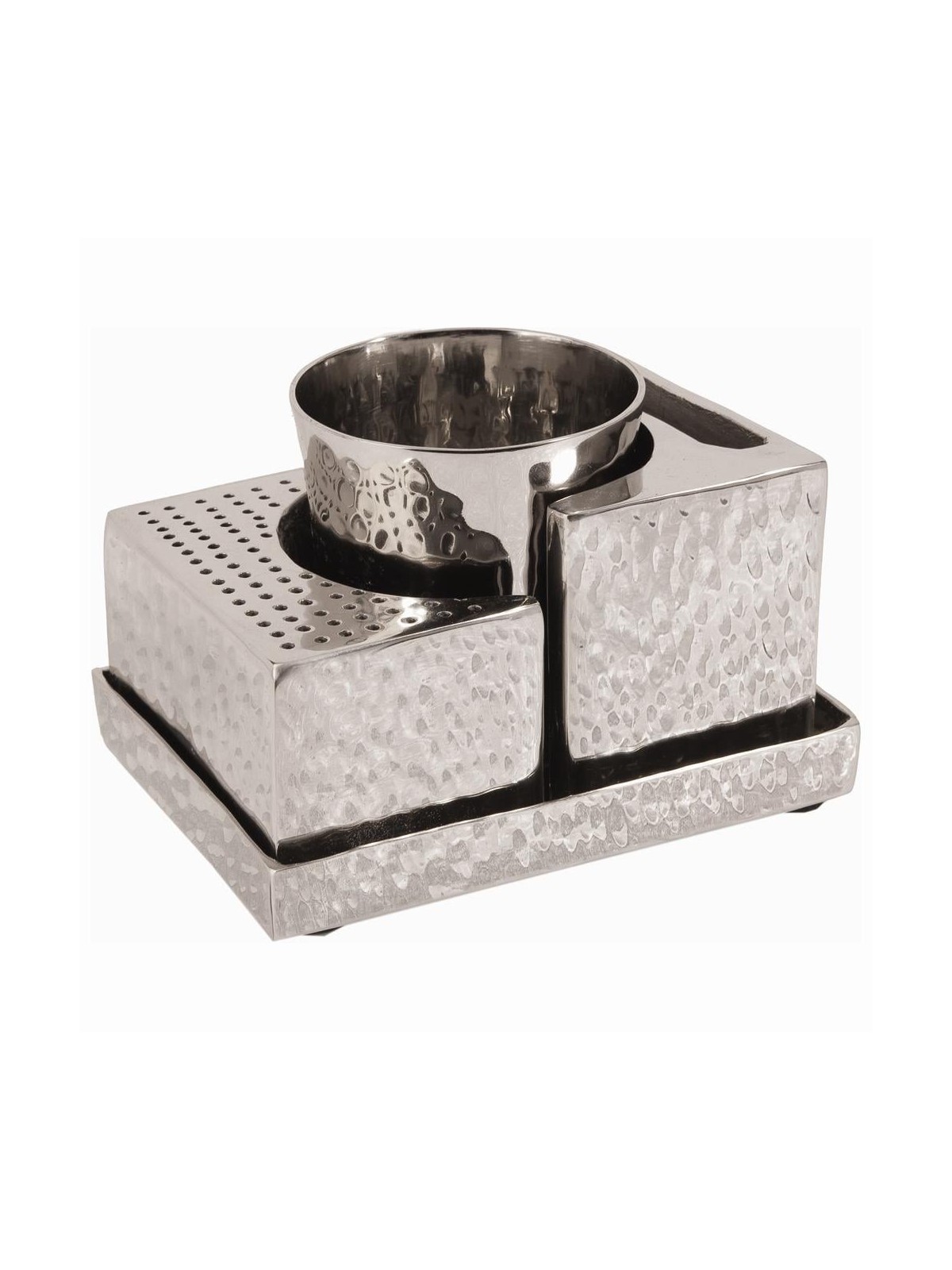 Yair Emanuel Textured Nickel Havdallah Set