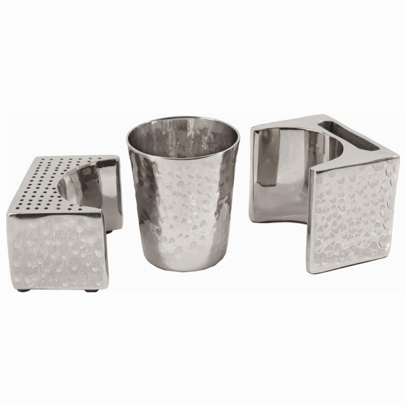 Yair Emanuel Textured Nickel Havdallah Set