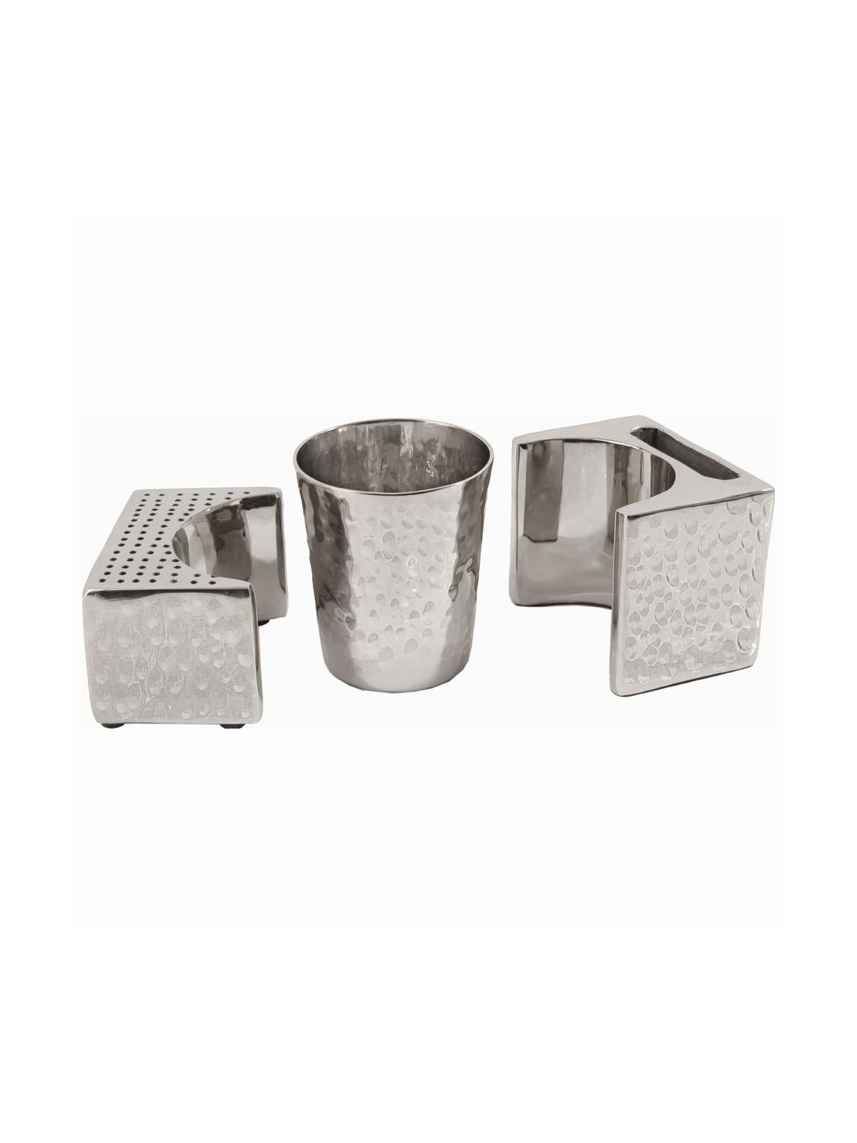 Yair Emanuel Textured Nickel Havdallah Set