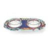 Yair Emanuel Painted Shabbat Tealight Candle Holder Set - Choice of De
