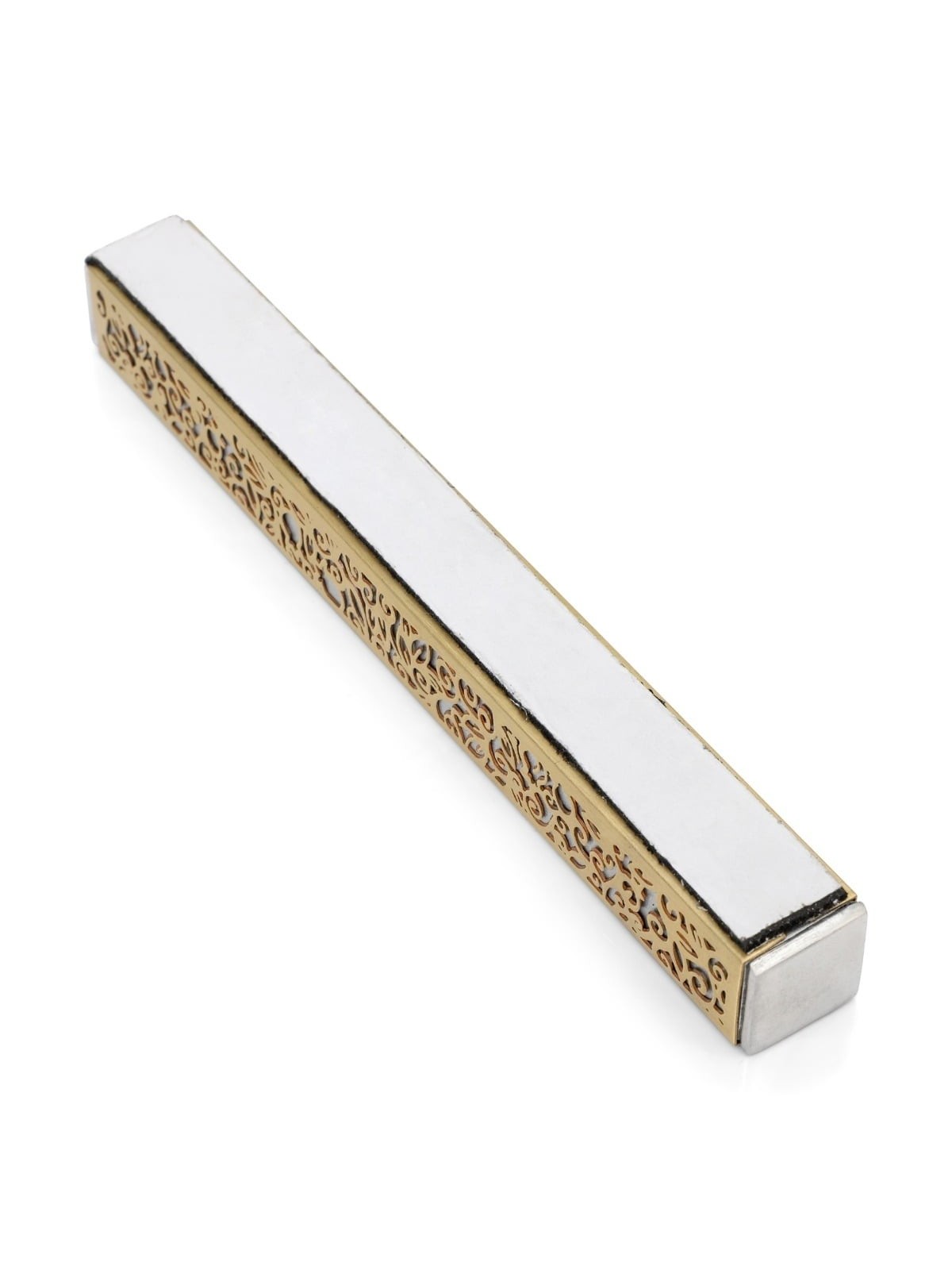 Yair Emanuel Aluminum Pomegranate and Floral Mezuzah