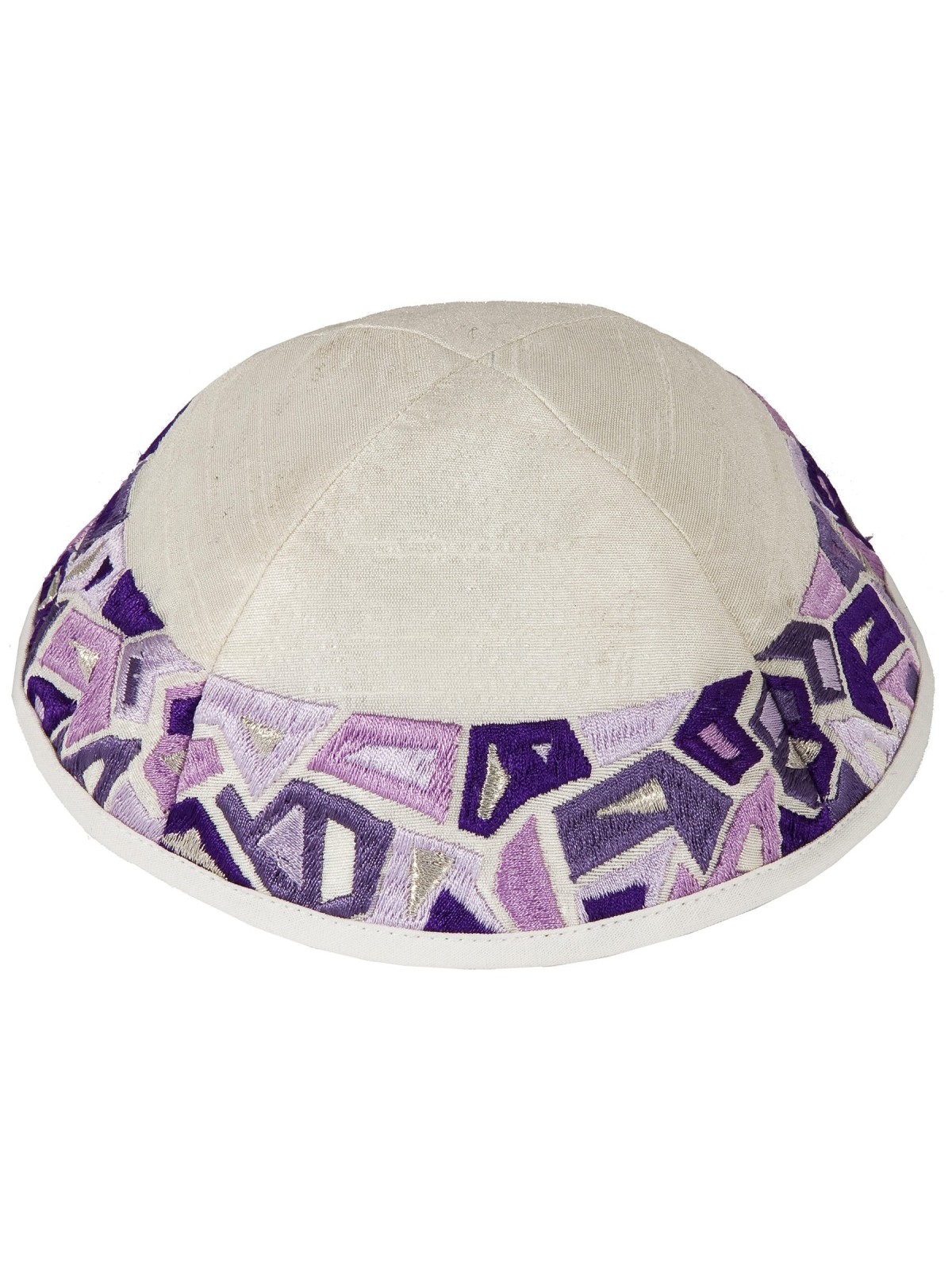 Yair Emanuel Star of David Cotton Tallit Set - Purple