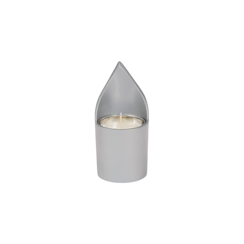 Flame: Yair Emanuel Anodized Aluminum Memorial (Yahrzeit) Candle Holde