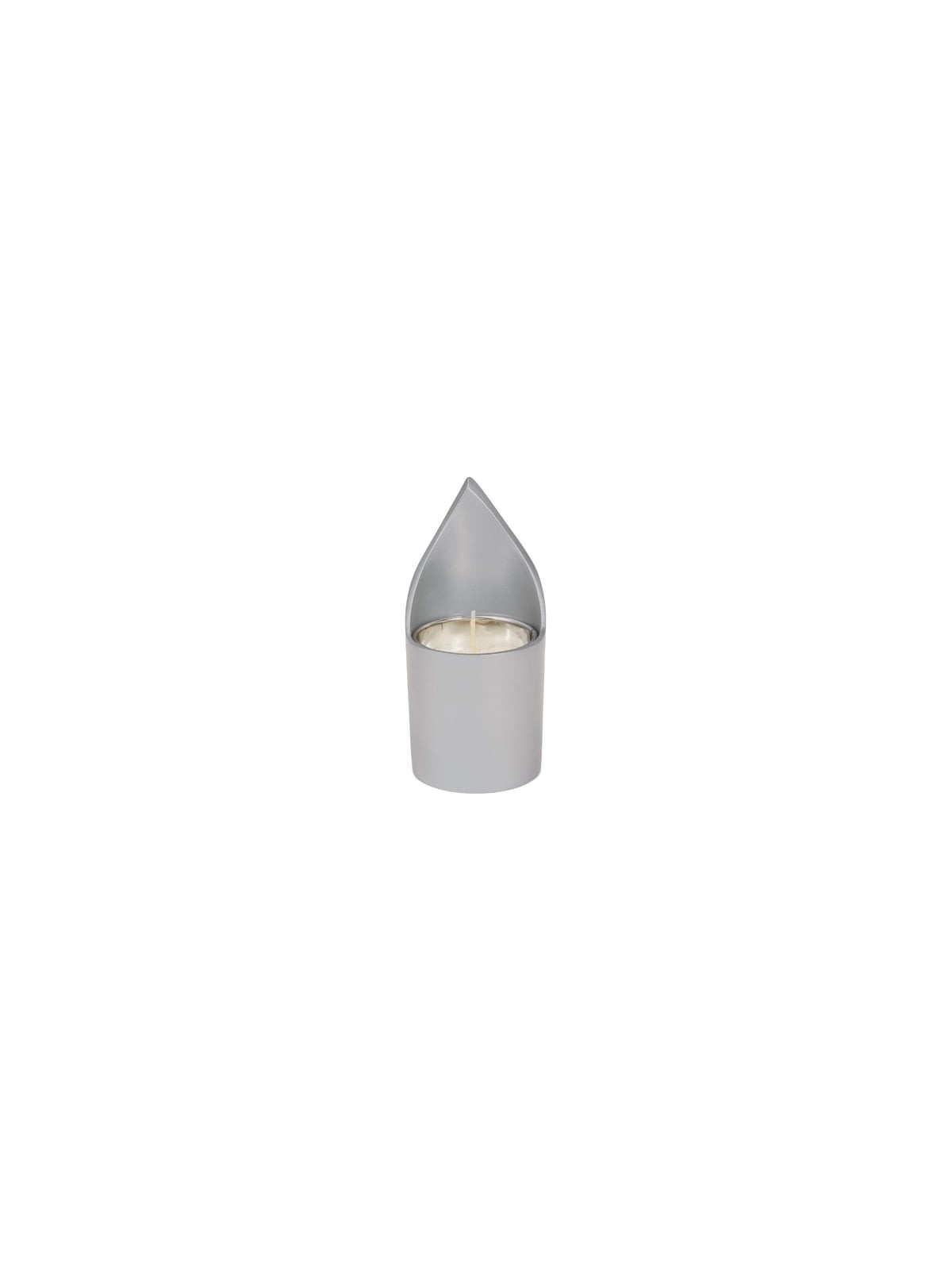 Flame: Yair Emanuel Anodized Aluminum Memorial (Yahrzeit) Candle Holde