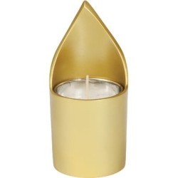 Flame: Yair Emanuel Anodized Aluminum Memorial (Yahrzeit) Candle Holde