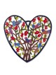 Tree of Life: Yair Emanuel Hand Painted Heart Wall Hanging