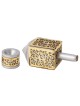 Yair Emanuel Pomegranate & Floral Pattern Dreidel (In Range of Colors)