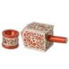 Yair Emanuel Pomegranate & Floral Pattern Dreidel (In Range of Colors)
