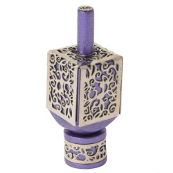 Yair Emanuel Pomegranate & Floral Pattern Dreidel (In Range of Colors)