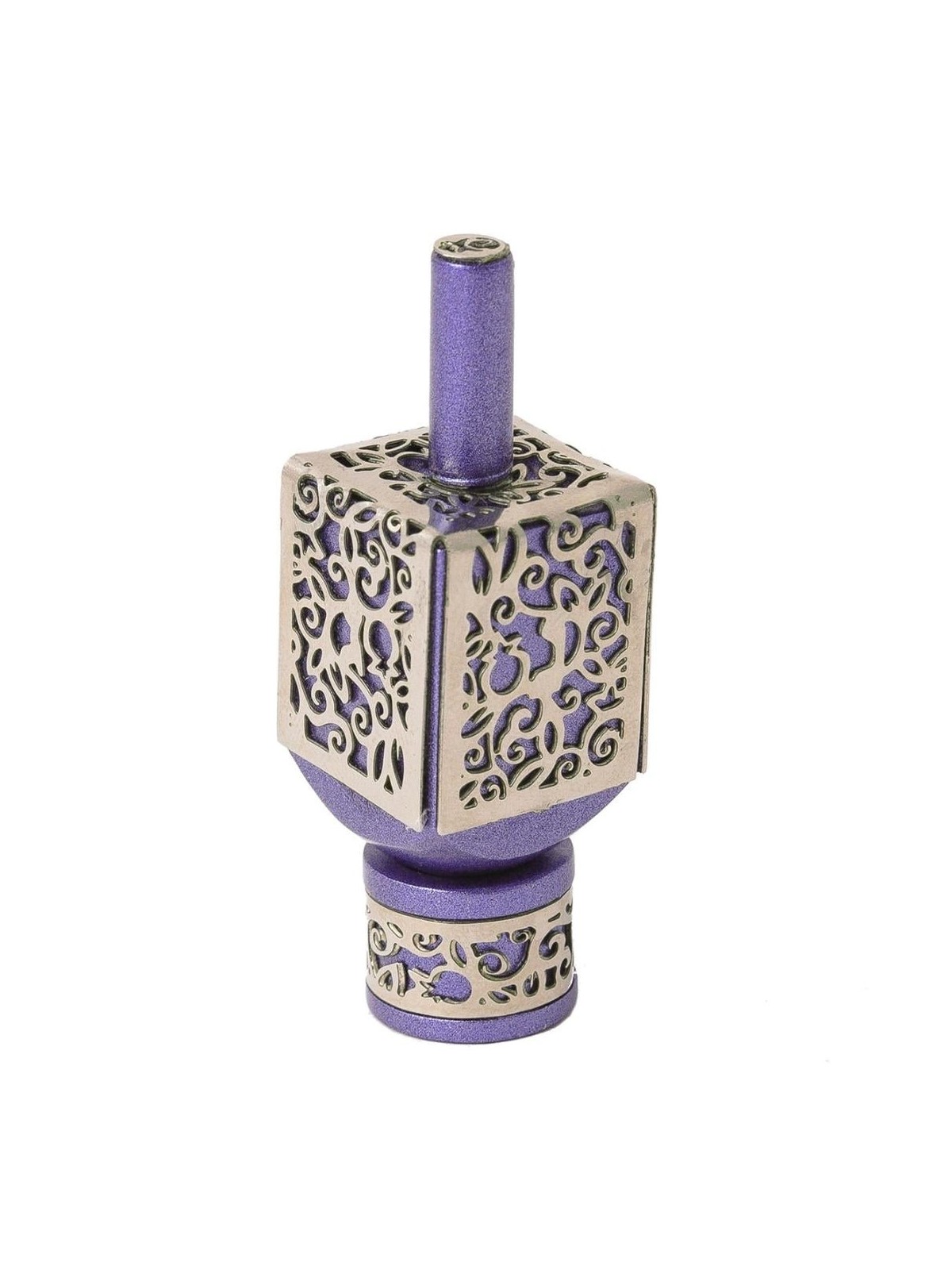 Yair Emanuel Pomegranate & Floral Pattern Dreidel (In Range of Colors)