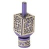 Yair Emanuel Pomegranate & Floral Pattern Dreidel (In Range of Colors)