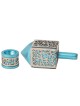 Yair Emanuel Pomegranate & Floral Pattern Dreidel (In Range of Colors)