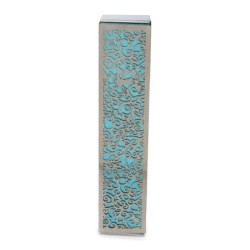 Yair Emanuel Aluminum Floral Pomegranate Mezuzah (Choice of Colors)