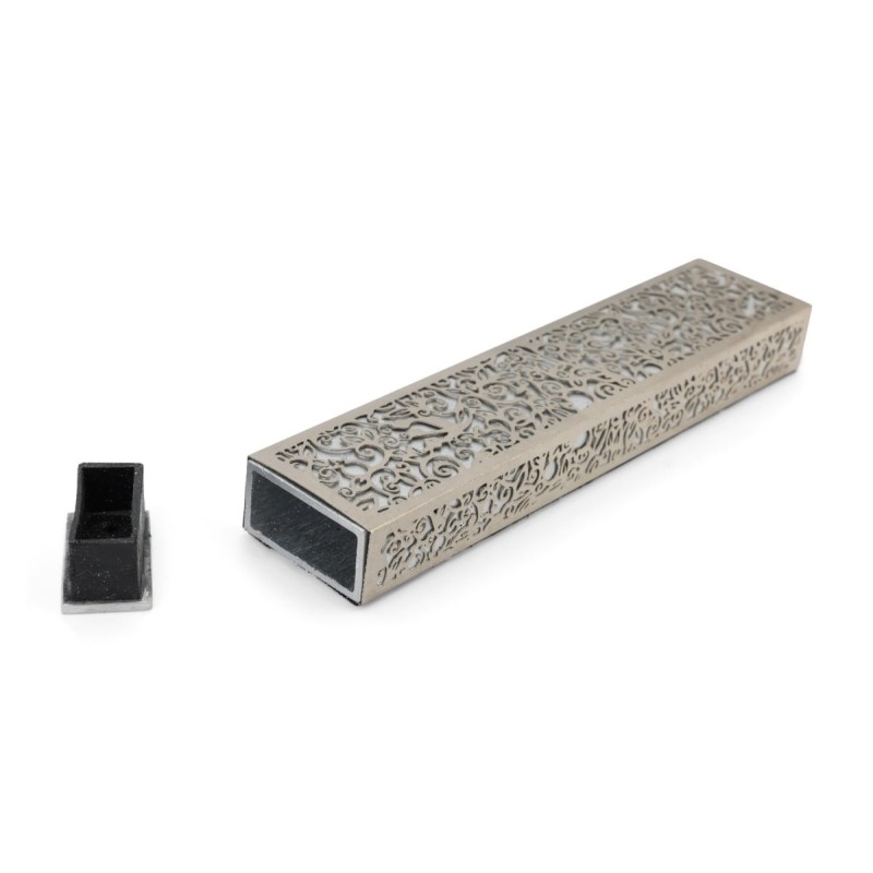 Yair Emanuel Aluminum Floral Pomegranate Mezuzah (Choice of Colors)