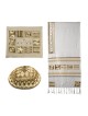 Yair Emanuel Embroidered Tallit Set With Square Patterns - Gold
