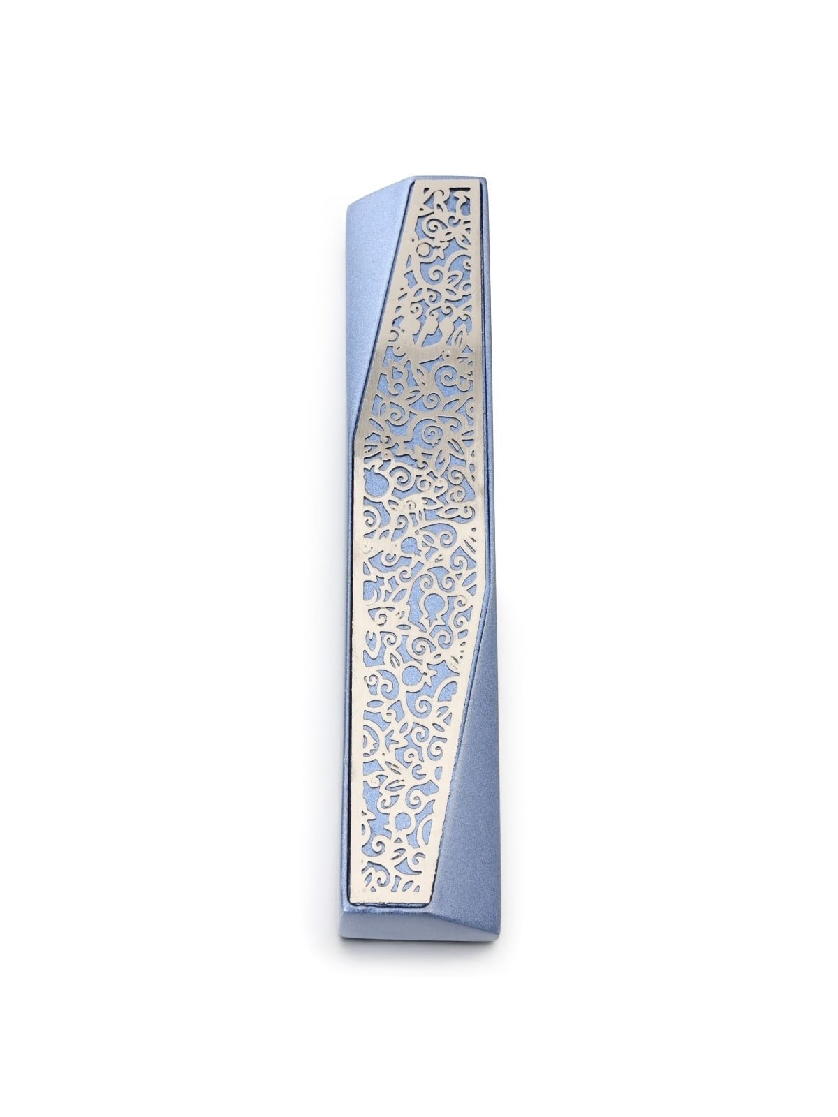 Modern Designer Mezuzah Case With Pomegranate Motif By Yair Emanuel (C