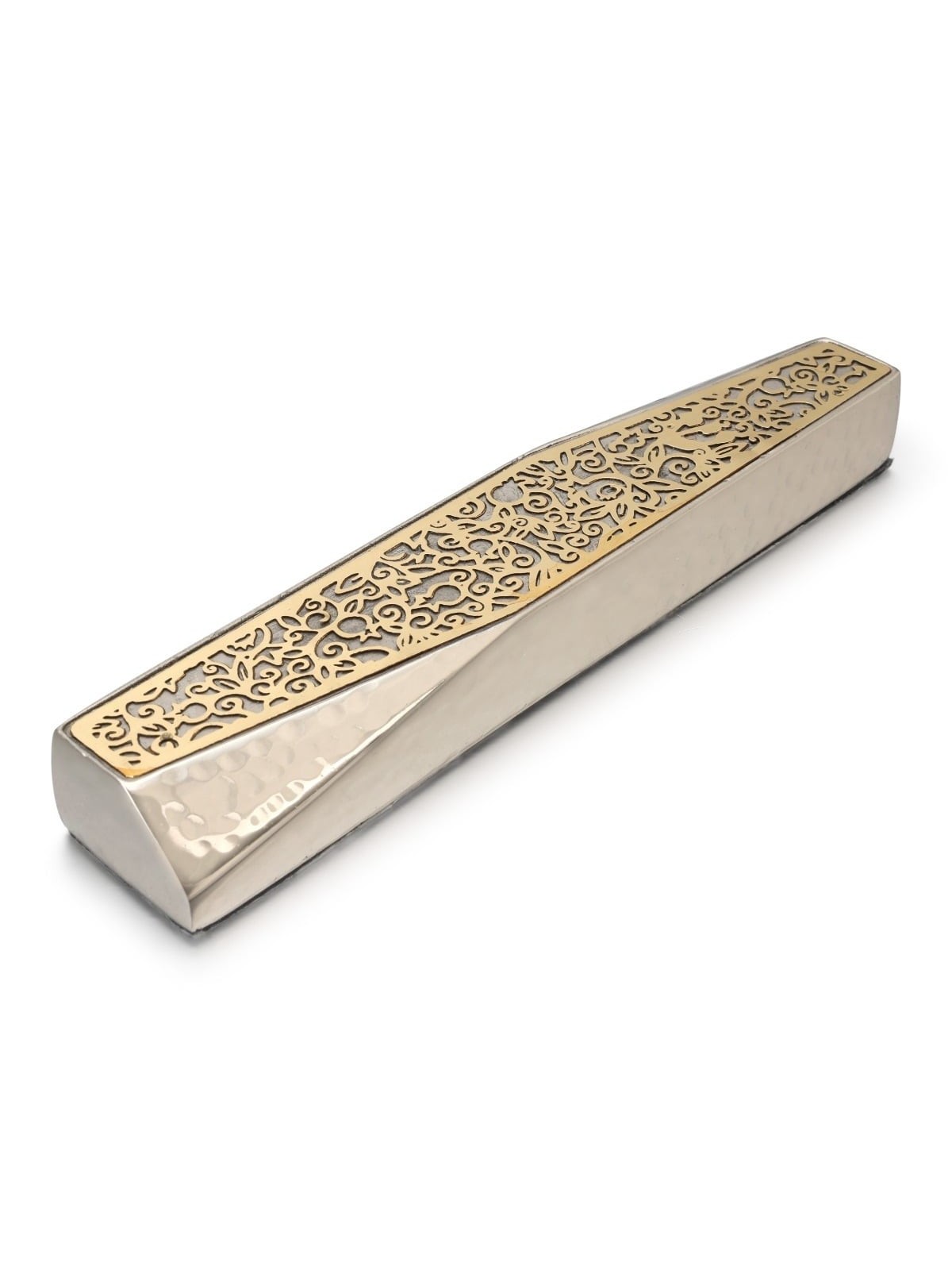 Modern Designer Mezuzah Case With Pomegranate Motif By Yair Emanuel (C