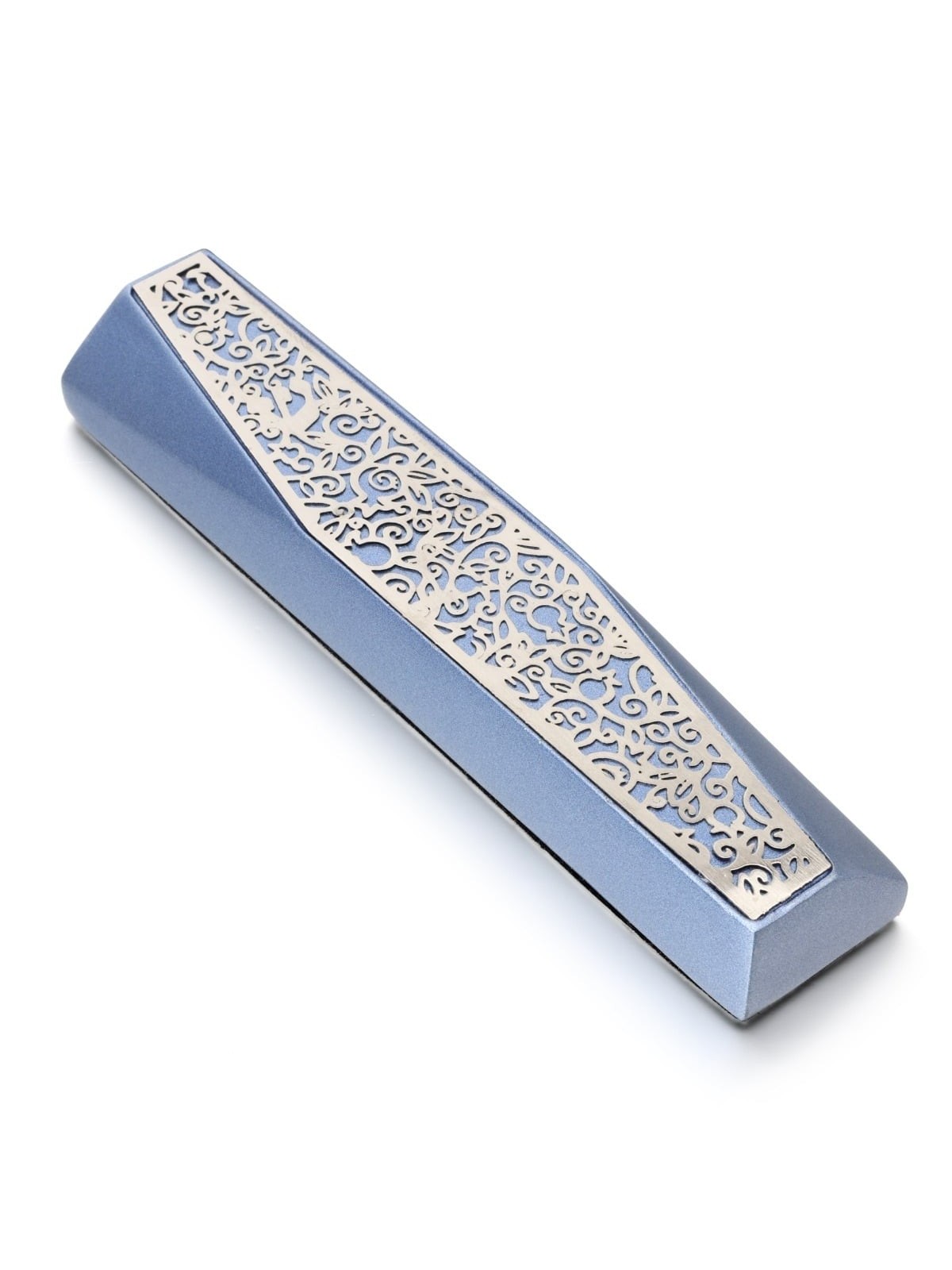 Modern Designer Mezuzah Case With Pomegranate Motif By Yair Emanuel (C