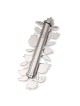 Yair Emanuel Large Stainless Steel Mezuzah Case With Pomegranate Desig