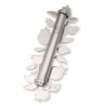 Yair Emanuel Large Stainless Steel Mezuzah Case With Pomegranate Desig