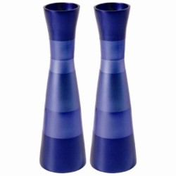 Yair Emanuel Large Anodized Aluminum Candlesticks - Variety of Colors