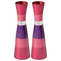 Yair Emanuel Large Anodized Aluminum Candlesticks - Variety of Colors