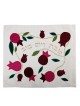 Yair Emanuel Raw Silk Challah Cover with Pomegranate Motif
