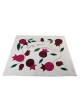 Yair Emanuel Raw Silk Challah Cover with Pomegranate Motif