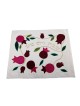 Yair Emanuel Raw Silk Challah Cover with Pomegranate Motif